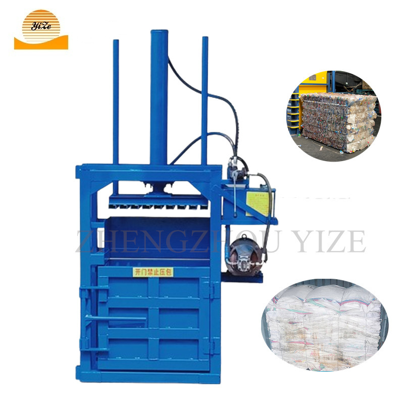 Automatic Vertical Aluminum Can Baler Machine Hydraulic Cardboard Baler Machine For Scrap Metal