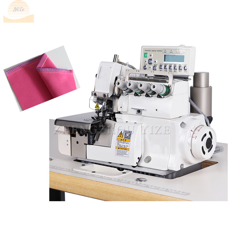 Automatic T-shirt Carpet Jack Collar Overlock Sewing Machine for Direct Drive Mini Overlock Industrial Sewing Machine for Sale