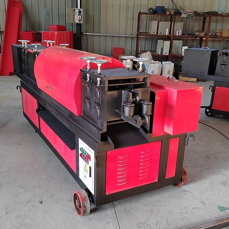 CNC scaffold steel metal pipe straightener machine rust removal copper pipe automatic metal tube painting Straightening machine