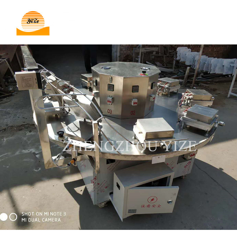 Dual Waffle Cone Make Machine Egg Roll Waffle Cone Balls Bowl Maker Automatic Industrial Waffle Cone Maker Machine