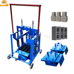 Manual cement interlocking brick press machine bricks concrete block making automatic hollow brick making machinery