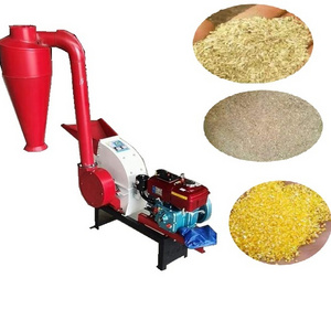 Small Farm Machines Crusher Machine for Grains Coconut Corn Soya Flour Mill Progressing Equipment for Making Animal Feed Price