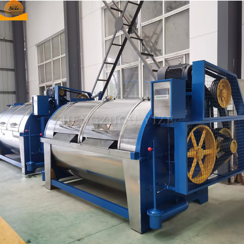 Industrial wool processing line raw sheep wool cleaning machine commercial laundry cloths washing dryer machine