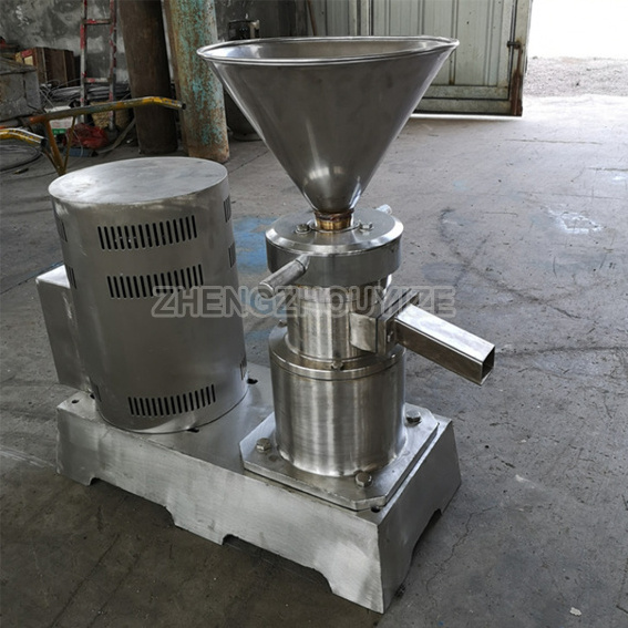 Commercial pepper grinding vertical food colloid mill soybean dry milling almond nut peanut butter grinder machine