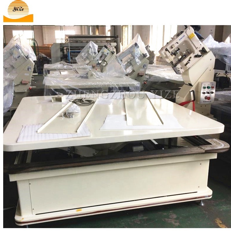 automatic singer chain stitch brand head mattress tape edge closing sewing machine mattress overlock edging machine