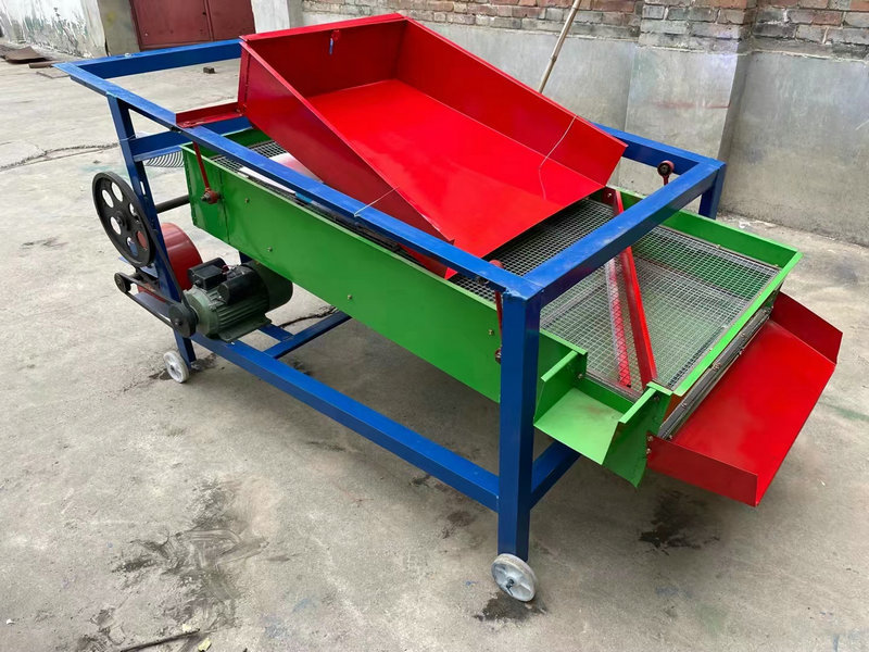 Maize Wheat Sifter Grain Linear Screening Machine Grain Vibrating Sorting Sieve Equipment Plastic Particle Screening machine