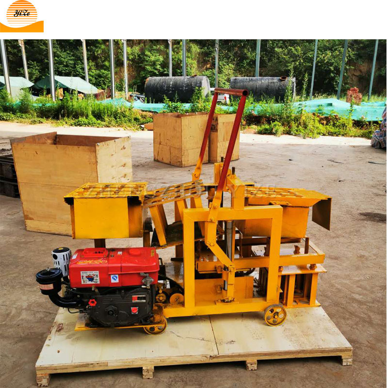 Manual cement interlocking brick press machine bricks concrete block making automatic hollow brick making machinery