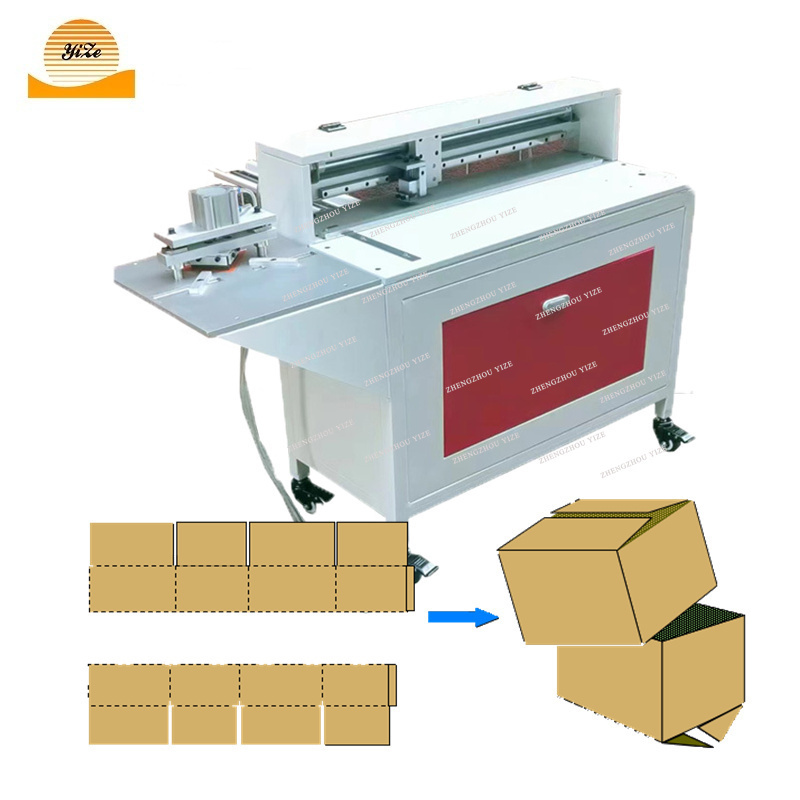 Small Paper Box Making Machine Cardboard V Groove Cutting Machine Paper Density Board V Shape Grooving Machine