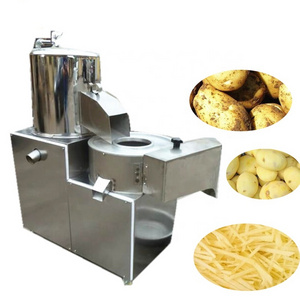 Industry potato washing peeling cutting machine commercial potato chips cutter peeler machine