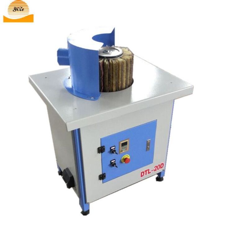 Floor Cabinet Door Single Drum Plywood Curved Polisher Wood Board Side Edge Router Sander Brush Sanding Polishing Machine