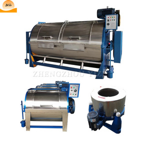 Industrial wool processing line raw sheep wool cleaning machine commercial laundry cloths washing dryer machine