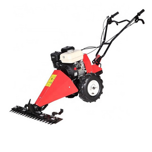 Portable walk behind mini small sickle bar mower tractor grass cutter cutting machine farm for grass cutting