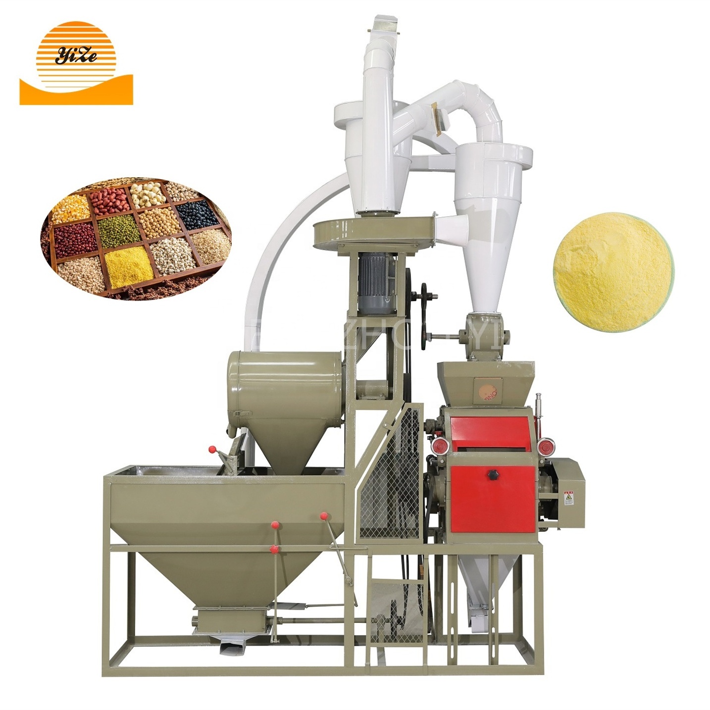 Automatic benchtop cracked corn wheat flour making milling machines ordinary industrial gearbox