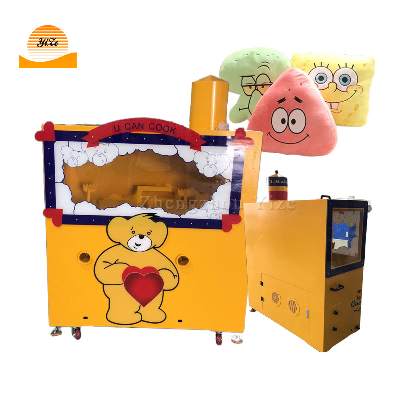 Commercial Portable Diy Plush Toy Teddy Bear Pillow Fiber Cotton Stuffing Filling Making Machines For Stuffed Toys