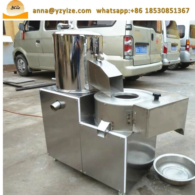 Industry potato washing peeling cutting machine commercial potato chips cutter peeler machine