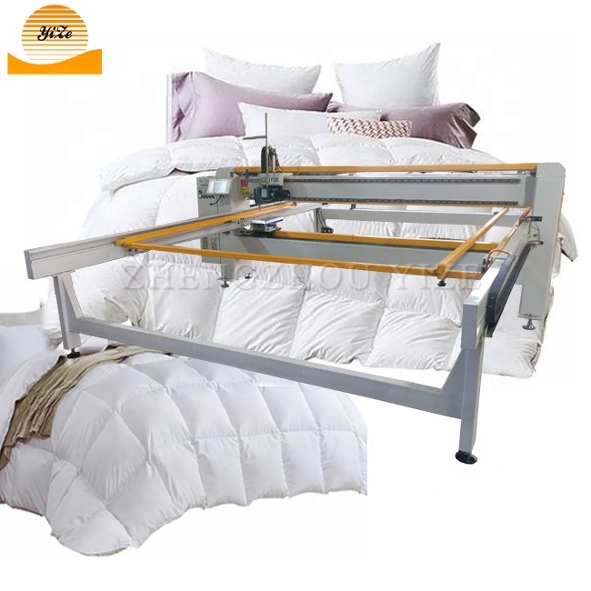 Industrial Computerized long arm duvet quilting machine sewing quilt servo motor mattress single needle quilting machine