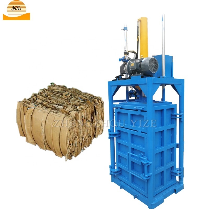 Hydraulic recycling cardboard Used Tyre baler machine for aluminum cans paper baling bale pressing machine