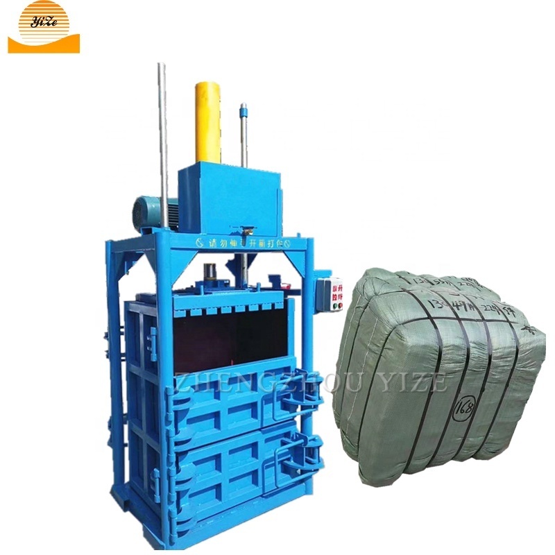 Hydraulic recycling cardboard Used Tyre baler machine for aluminum cans paper baling bale pressing machine