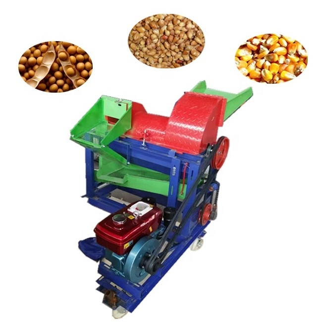 small motorized thresher rice corn thresher price machine wheat bean maize sheller Agricultural multifunctional thresher