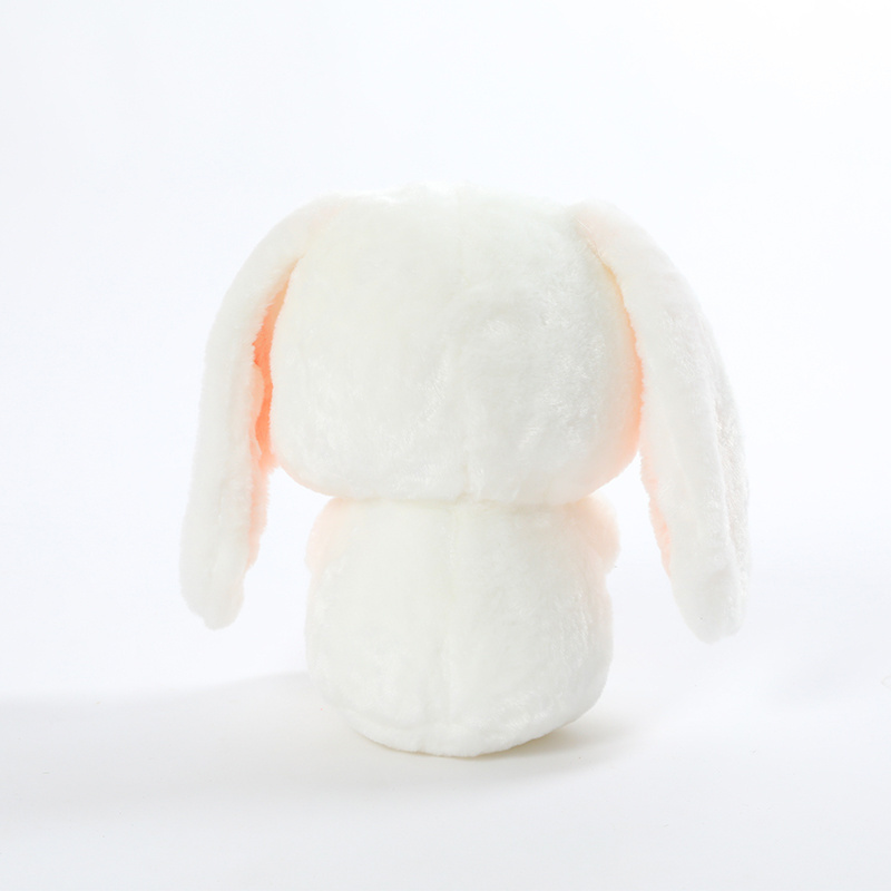 40cm High quality long eared carrot holding white rabbit plush rabbit comfortable soft toy