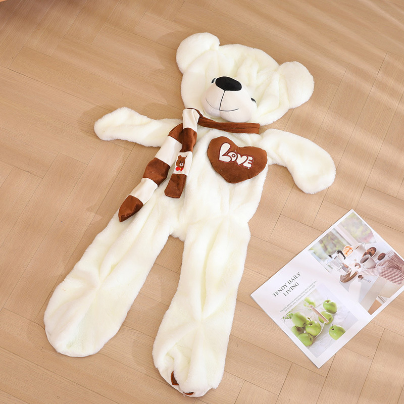 Whole Sale Hot Sale High Quality Plush Giant Teddy Bear Skin Custom Big Teddy Bear Skin with Zipper