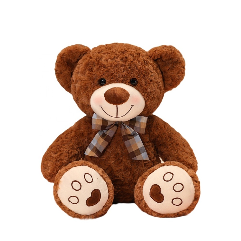 Personalized Design Custom Adorable Embroidery Cute Soft Teddy Bear With Clothes Plush Toy