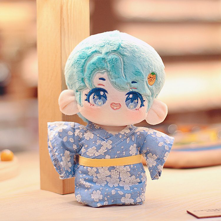 Anime Style Idol Dolls Stuffed Cute Toys Made in China Factory Made Kpop Dolls and Japanese Style Cartoon Clothes Custom Plush