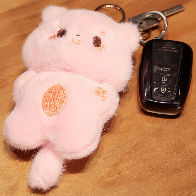 Stuffed Animal Plush Toy Keychain Pendant Cartoon Cute Cat Plush Keychain