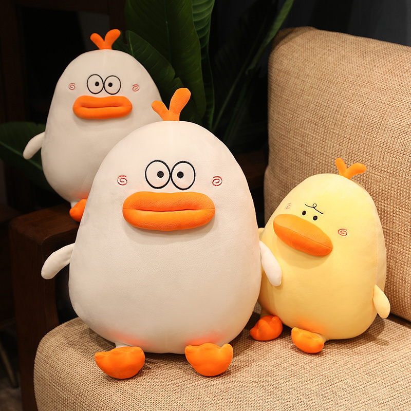 New fancy style funny expression plush toy Duck throw pillow children comfortable plush play toy doll