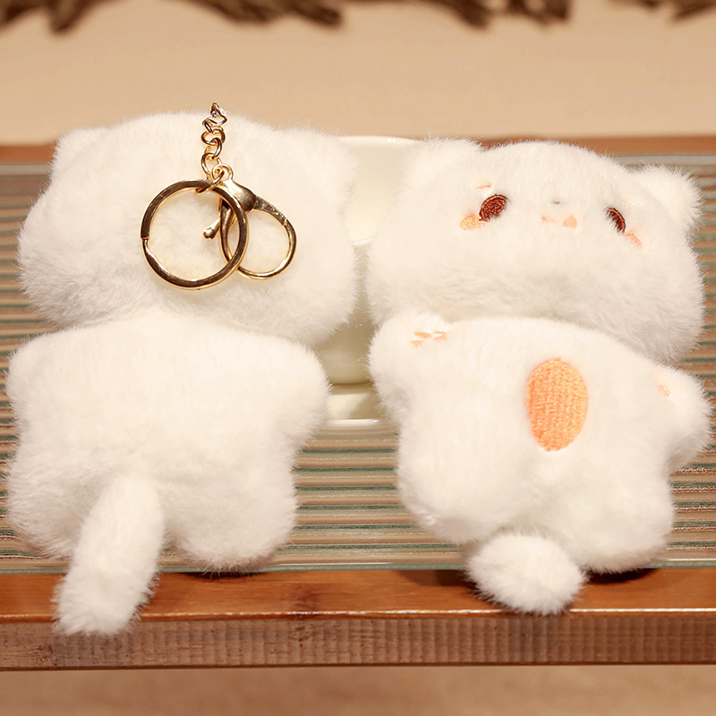 Stuffed Animal Plush Toy Keychain Pendant Cartoon Cute Cat Plush Keychain