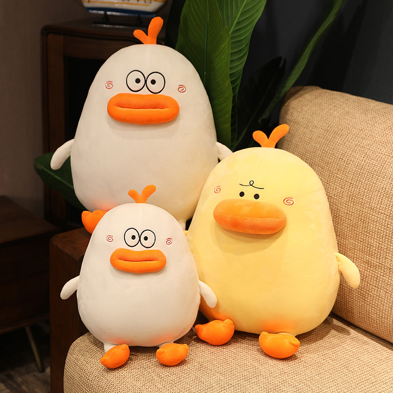 New fancy style funny expression plush toy Duck throw pillow children comfortable plush play toy doll