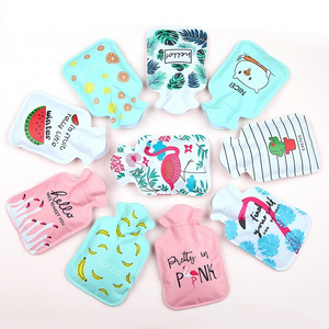 cute water-filling hot water bag wholesale cartoon pvc hand warmers logo winter gifts mini pvc hot water bag bottle for winter