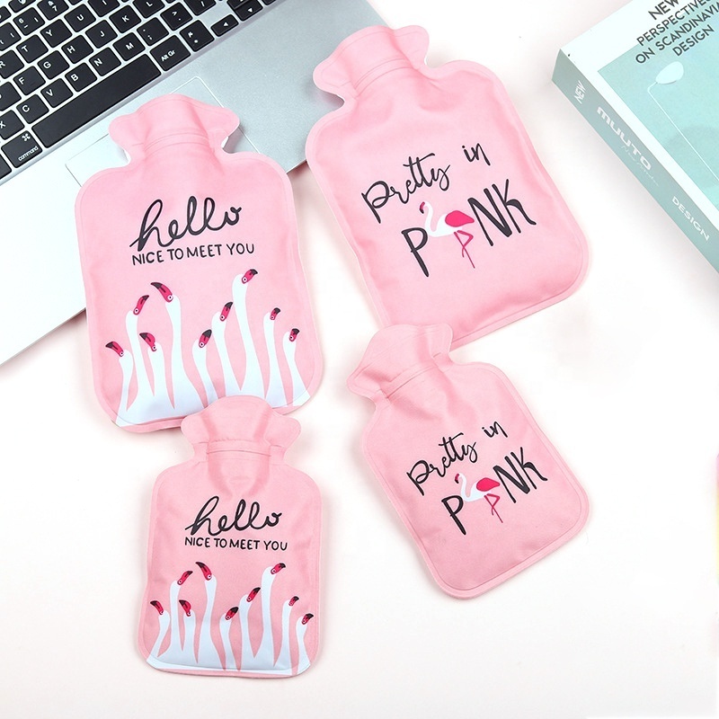 cute water-filling hot water bag wholesale cartoon pvc hand warmers logo winter gifts mini pvc hot water bag bottle for winter