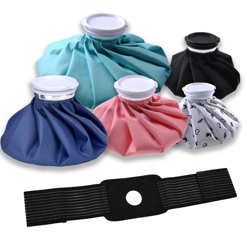 customized medical knee ice pack hot and cold reusable ice bag with strap for injury pain relief