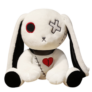 promotion dark plush rabbit doll toys funny stuffed Vampire Style rabbit toys plush rabbit doll toys sofa pillow Easter gifts