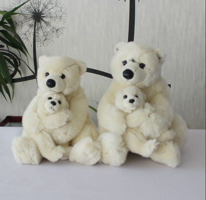 Promotion High Quality hot sale various design polar bear plush toy free sample stuffed realistic plush polar bear with scarf