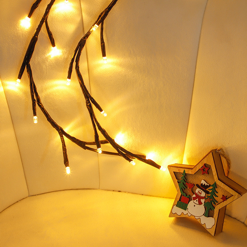 Indoor Outdoor Twinkle Christmas Lights for Bedroom Party Wedding Xmas Tree Decoration lights (Warm White) with remoter