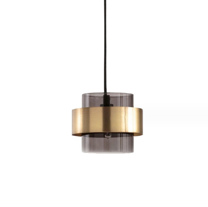 Living room light modern decorative brass glass ceiling pendant light