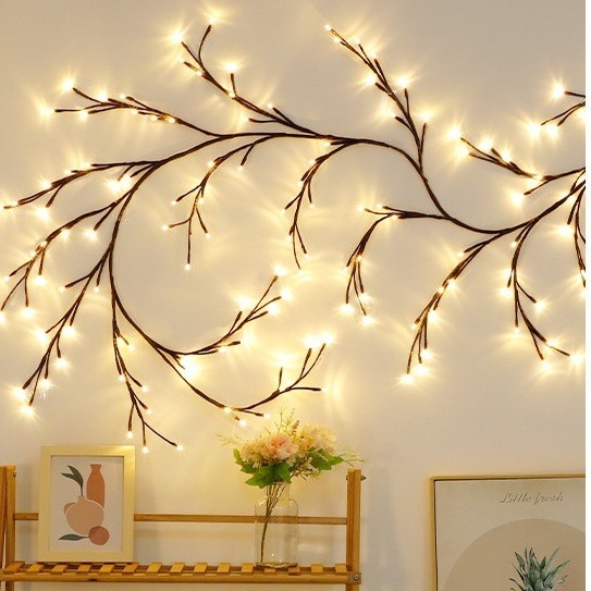 Indoor Outdoor Twinkle Christmas Lights for Bedroom Party Wedding Xmas Tree Decoration lights (Warm White) with remoter