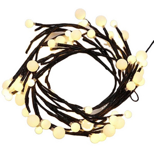 Indoor Outdoor Twinkle Christmas Lights for Bedroom Party Wedding Xmas Tree Decoration lights (Warm White) with remoter