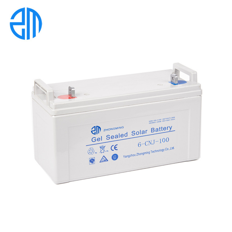 Long working Life Agm 12v 100ah Lead Acid Battery for Wind Power System