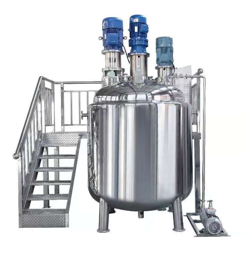 ZT Stainless Steel Emulsifying homogenizer High-shear disperser High-speed Mixer Jacketed  Mixing Machine Agitator Tank