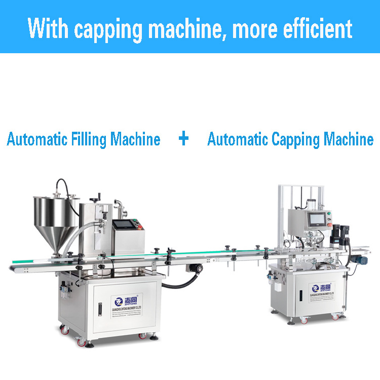 Zhitong High speed single nozzle cream filling machines liquid paste filling capping sealing machine lotion ointment filling lin