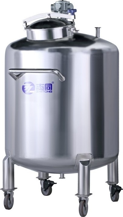 Zhitong 5T/10T Industrial Storage Tank Stainless Steel 304/316L Sanitary Sealed Vessel Store Chemical Food Honey Cream Water Oil