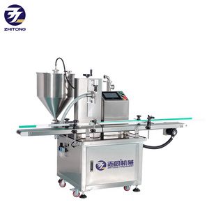 Zhitong High speed single nozzle cream filling machines liquid paste filling capping sealing machine lotion ointment filling lin