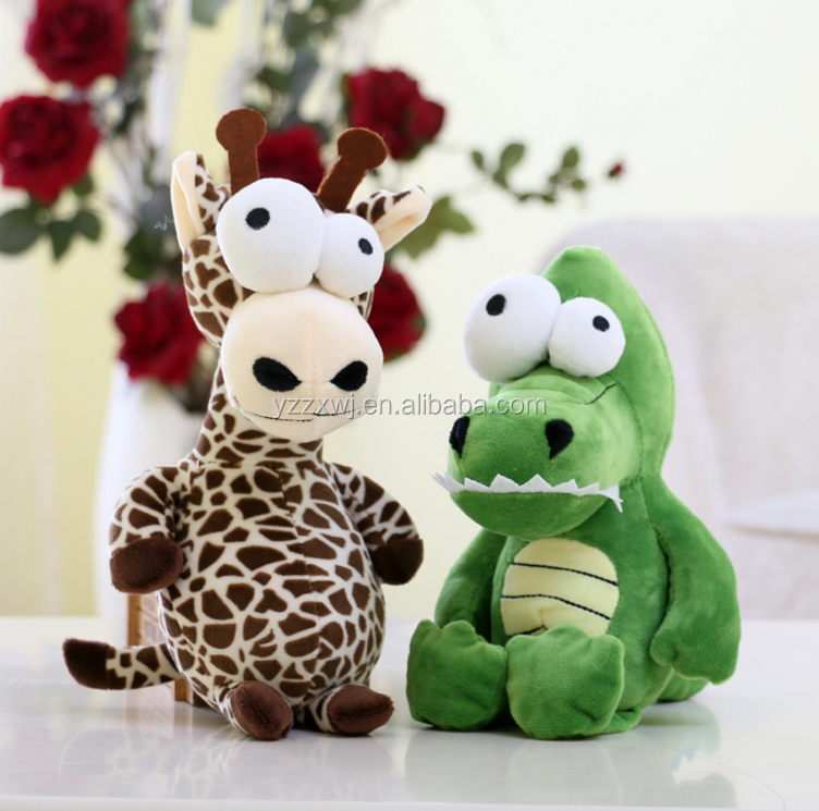 free sample new promotional plush big eyes giraffe for kids soft stuffed giraffe plush toy