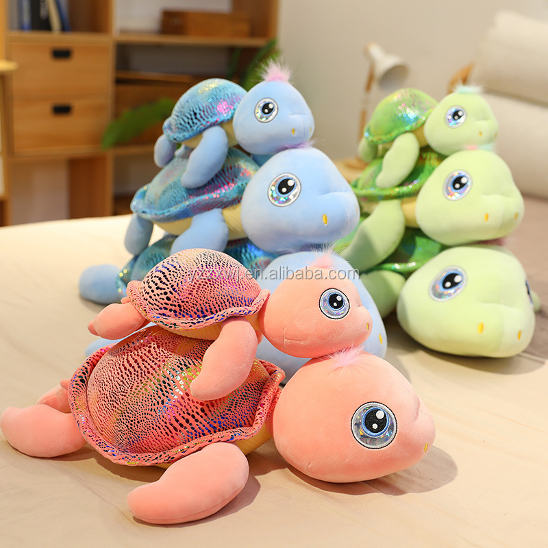 Creative cute tortoise doll plush toy long sleeping pillow turtle doll  rag doll stuffed animal toy children's day gift