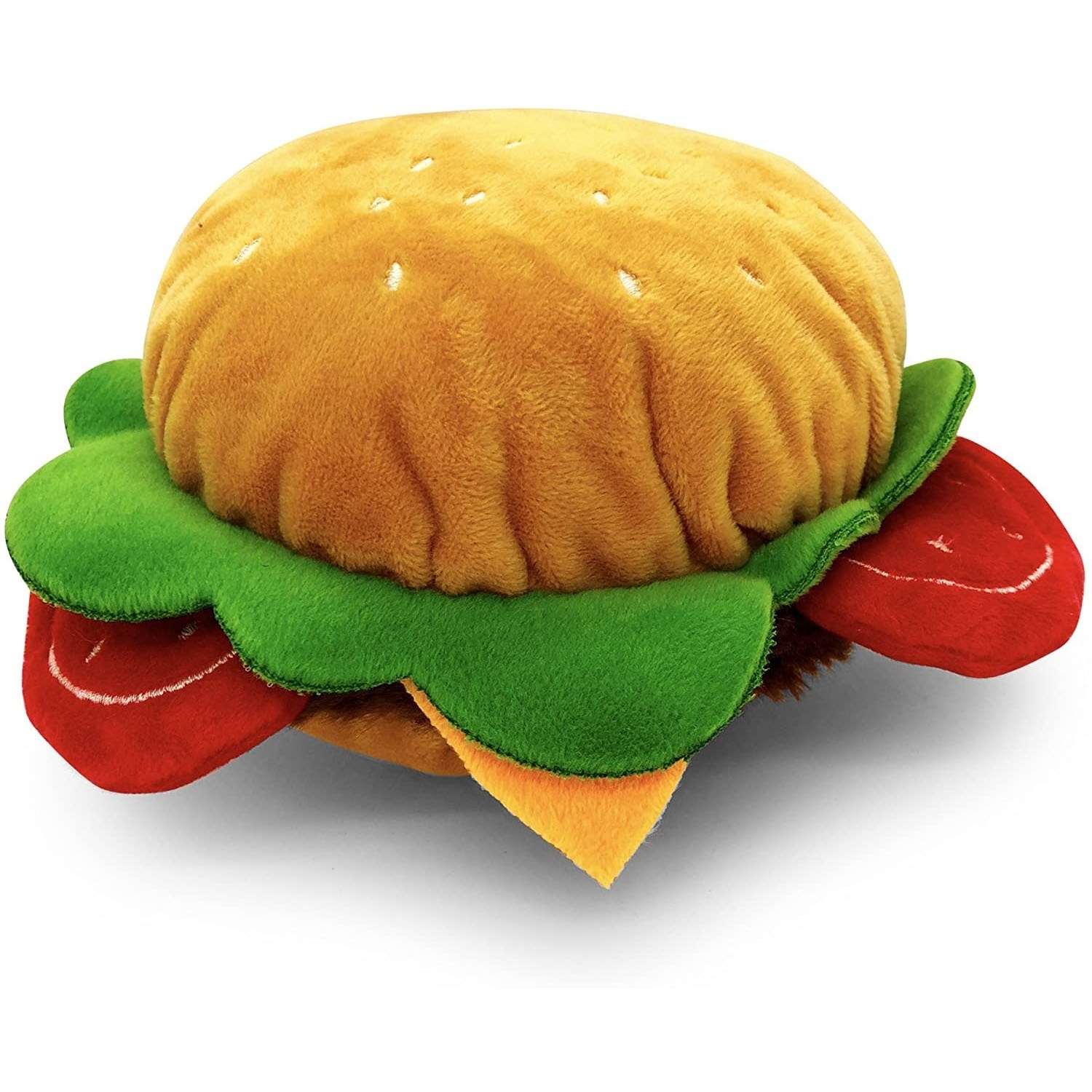 Free  sample Pet Craft Christmas Plush Dog Toys Cute Food Shaped Pet Toys Sot Plush Squeaker Fries Hamburger factory sale