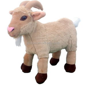 13" Standing Goat Stuffed Animal Plush Toy wholesale stuffed goat sheep plush toy OEM Stuffed Goat Plush Toy Lifelike Plush Goat