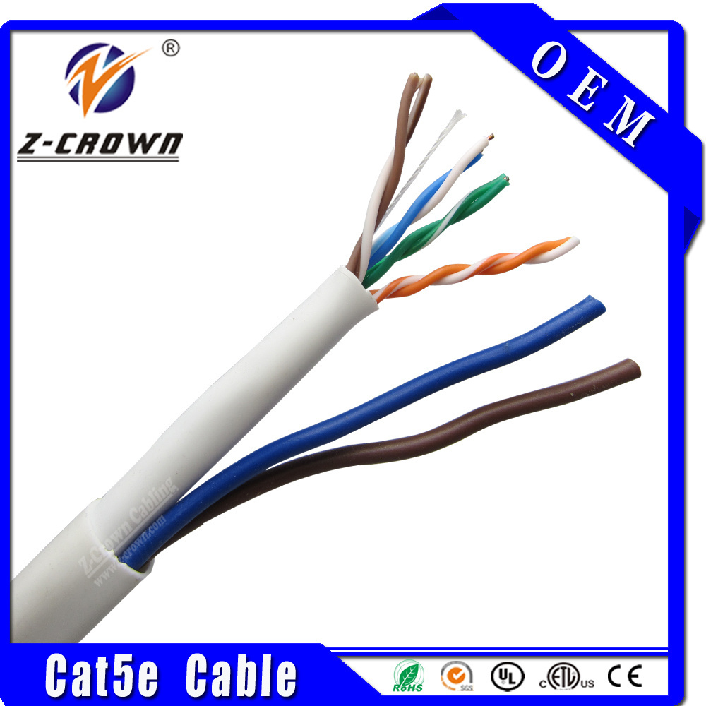 Communication speaker double shielded cat5e cable utp cat5 cobre